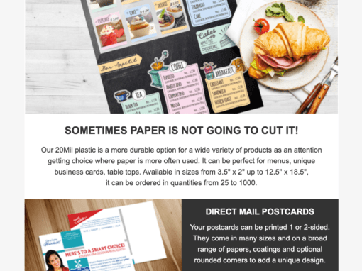 PrintedRevolution.com – Email Marketing for Custom Printed Marketing Materials Company